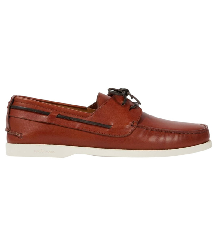 Photo: Kiton Leather boat shoes