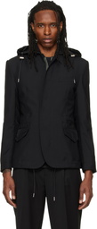 sacai Black Suiting x Nylon Twill Blazer