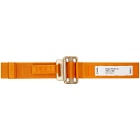 Heron Preston Orange and Gold Tape Belt