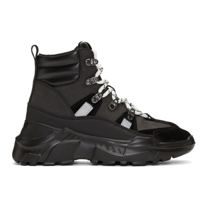 Photo: Versace Jeans Couture Black Speed Hiking Boots