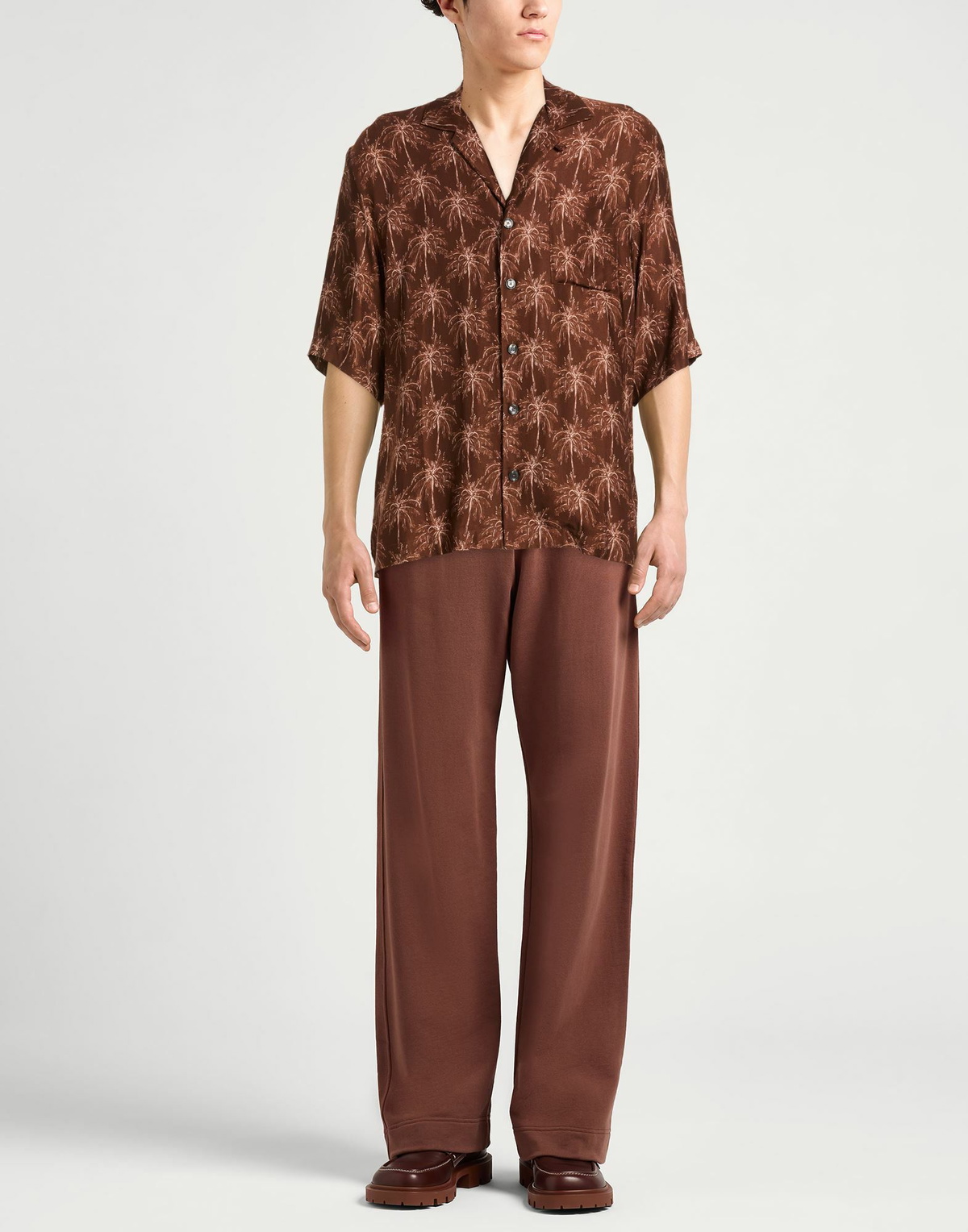 Laneus Mens Shirt in Brown