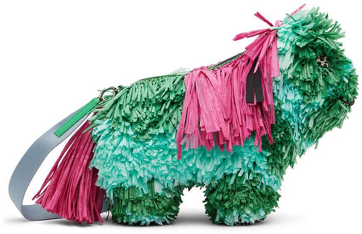 Photo: Collina Strada SSENSE Exclusive Green & Pink Angel Horse Messenger Bag
