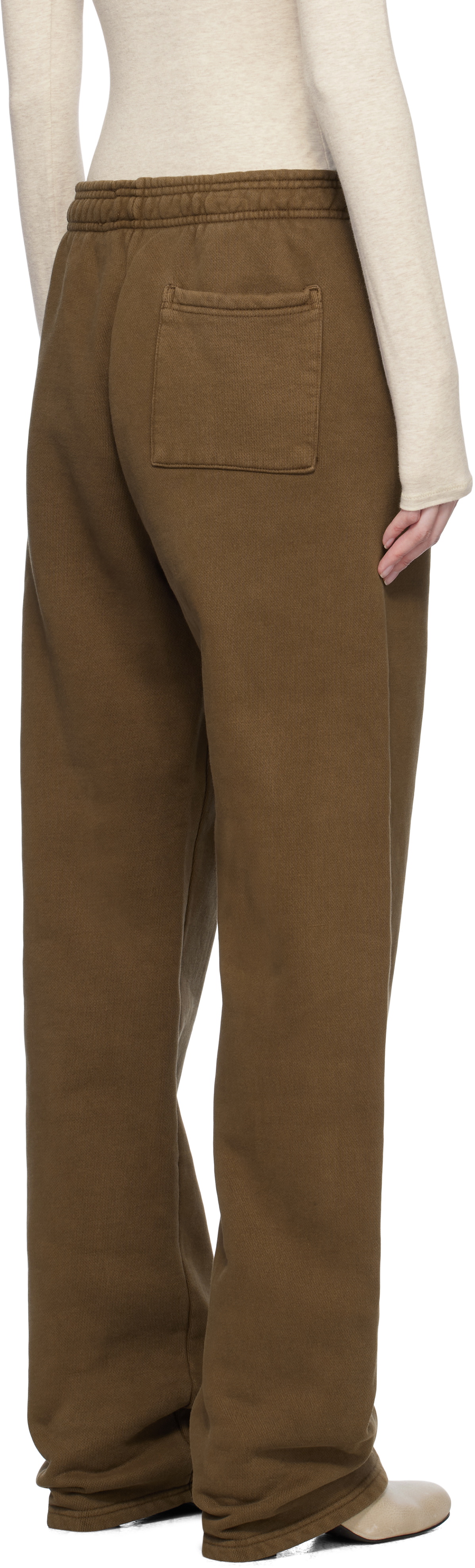 Entire Studios Brown Straight-Leg Sweatpants