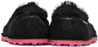 Marni Black Calf-Hair Loafers