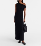 Leset Lauren off-shoulder jersey maxi dress