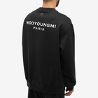 Wooyoungmi Men's Back Logo Crew Sweat in Black