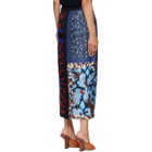 Dries Van Noten Multicolor Wrap Scarf Midi Skirt