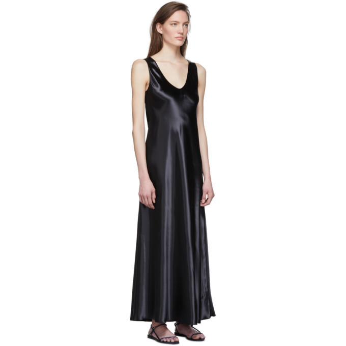 The Row Black Satin Natasha Dress The Row