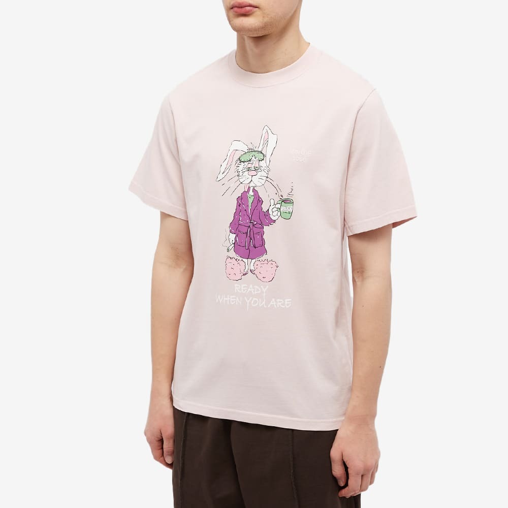 Martine Rose Men's Bunny T-Shirt in Light Pink Martine Rose