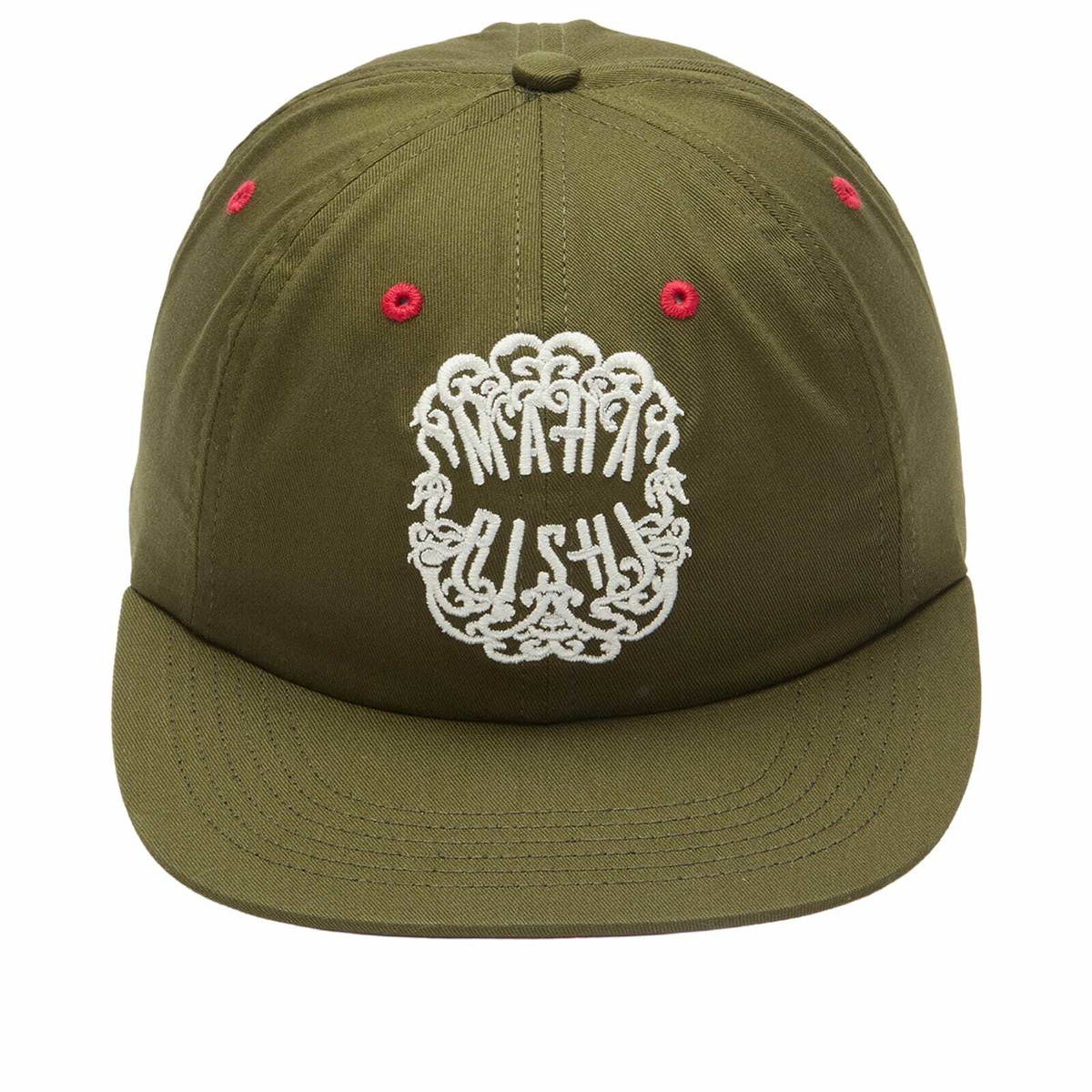 Maharishi Men's Paper Cut 6 Panel Cap in Olive Og-107F 