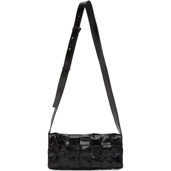 Photo: Bottega Veneta Black Intrecciato Cassette Bag