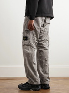 Stone Island - Tapered Logo-Appliquéd ECONYL® Nylon Metal Cargo Trousers - Gray