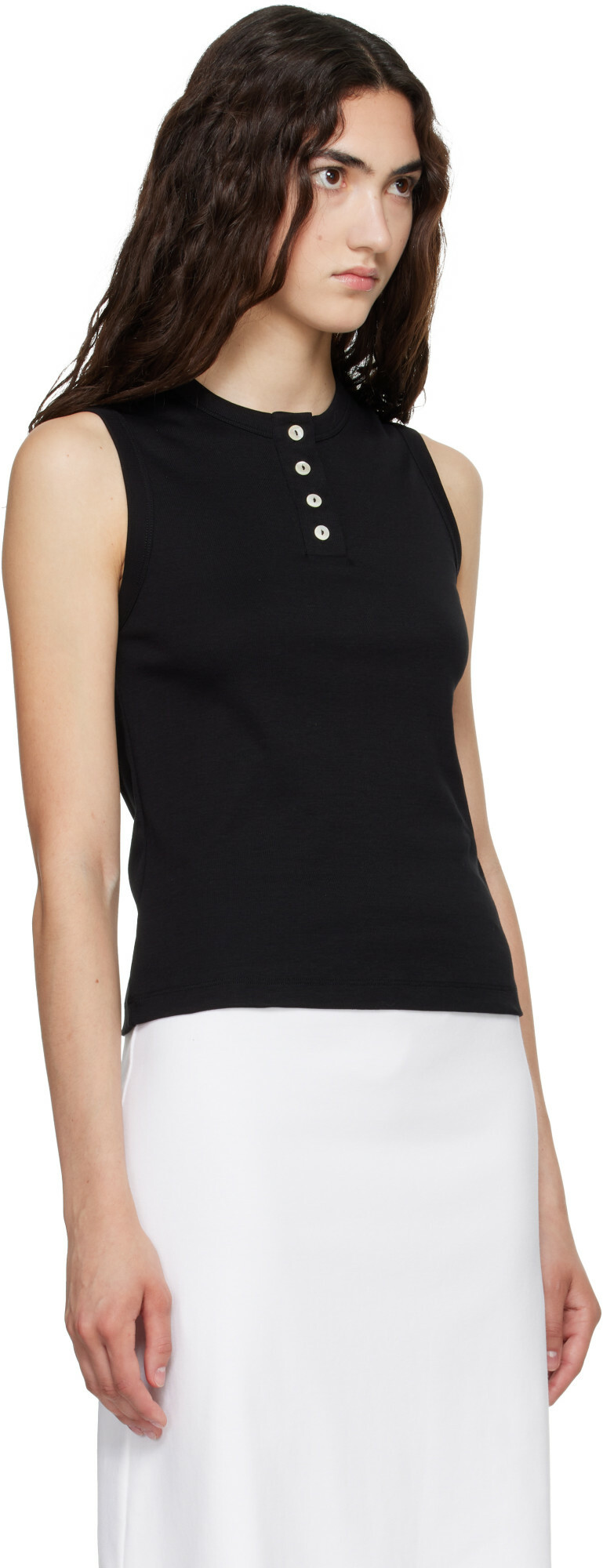 FLORE FLORE Black Jess Tank Top