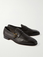 TOM FORD - Sean Buckled Full-Grain Leather Penny Loafers - Brown