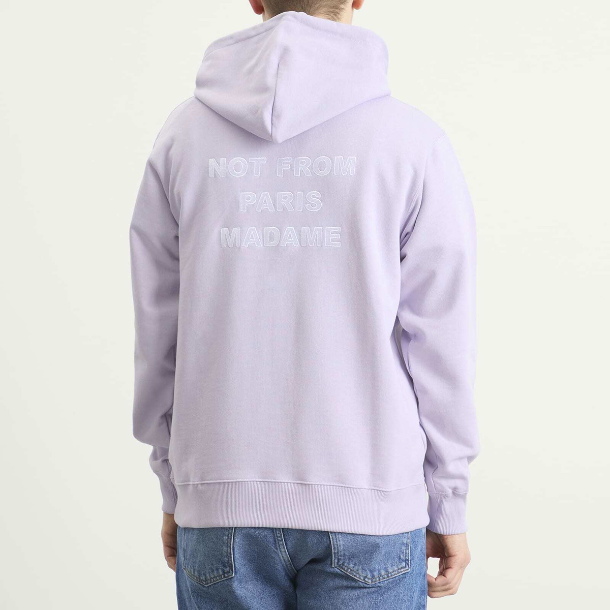 Drôle de Monsieur Men's Slogan Hoodie in Lavender