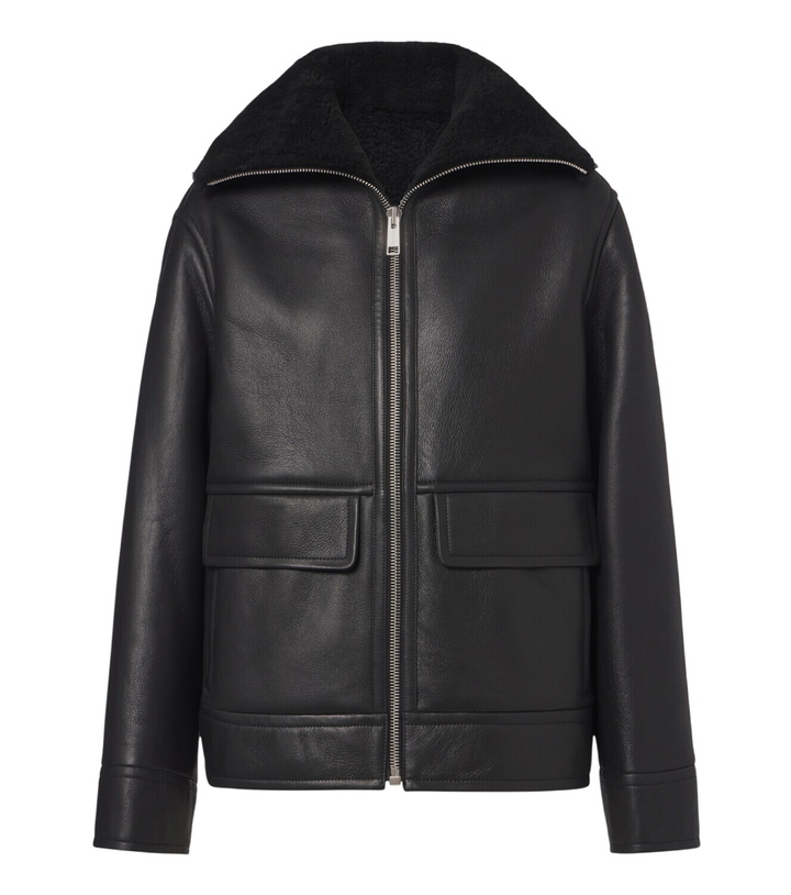Photo: Yves Salomon Shearling-lined leather jacket