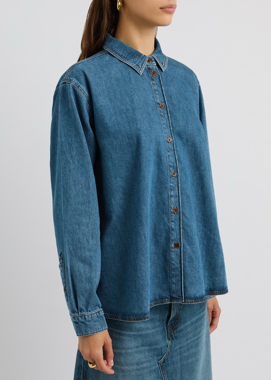 Skall Studio Millington Denim Shirt Blue