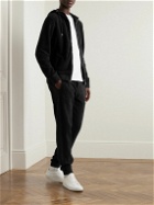 Orlebar Brown - Duxbury Tapered Panelled Cotton-Terry and Jersey Sweatpants - Black
