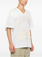 ERL White Logo-Appliqué T-Shirt