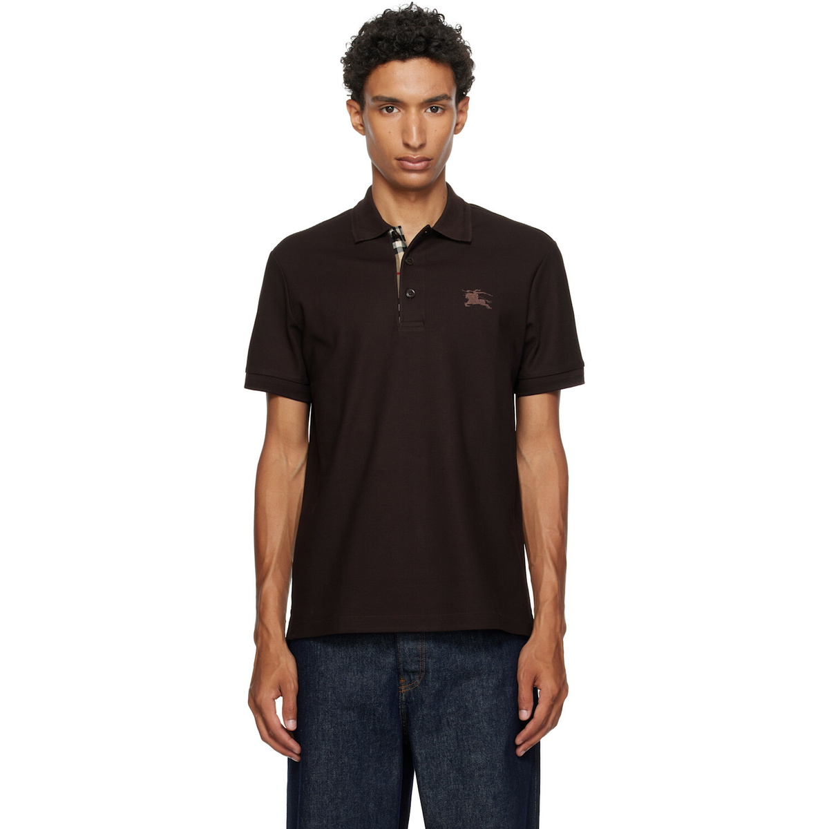 Burberry Brown Cotton Polo