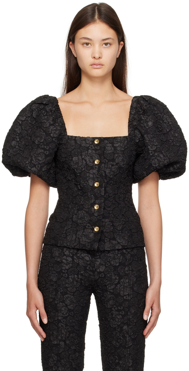Cool Black Puff Sleeve Shirt Images