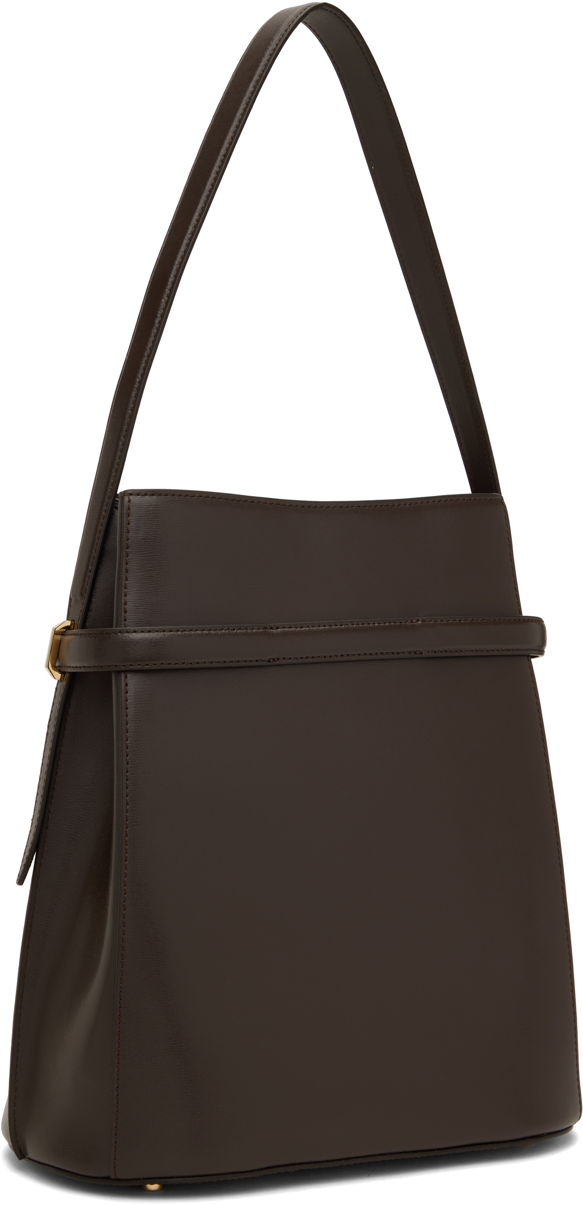 TOTEME Brown Belted Leather Bucket Bag Toteme