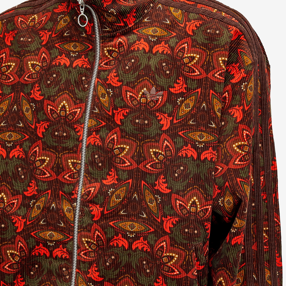 Adidas Men's Corduroy Track Top in Alumina/Multi adidas