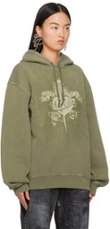 Jean Paul Gaultier Khaki 'Safe Sex' Hoodie