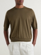 John Smedley - Bill Nighy Merino Wool T-Shirt - Green