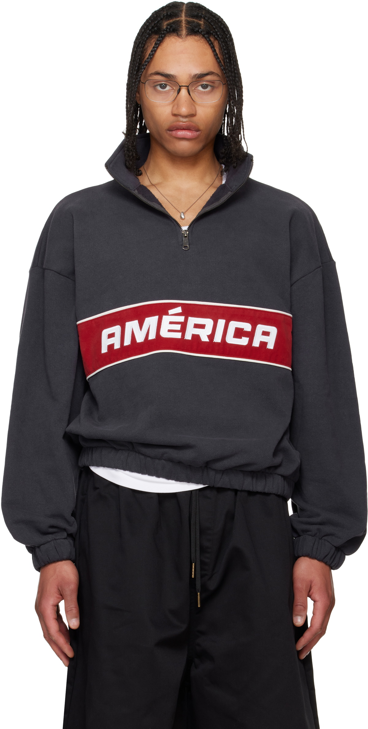 CALVIN KLEIN 205W39NYC - Oversized Distressed Loopback