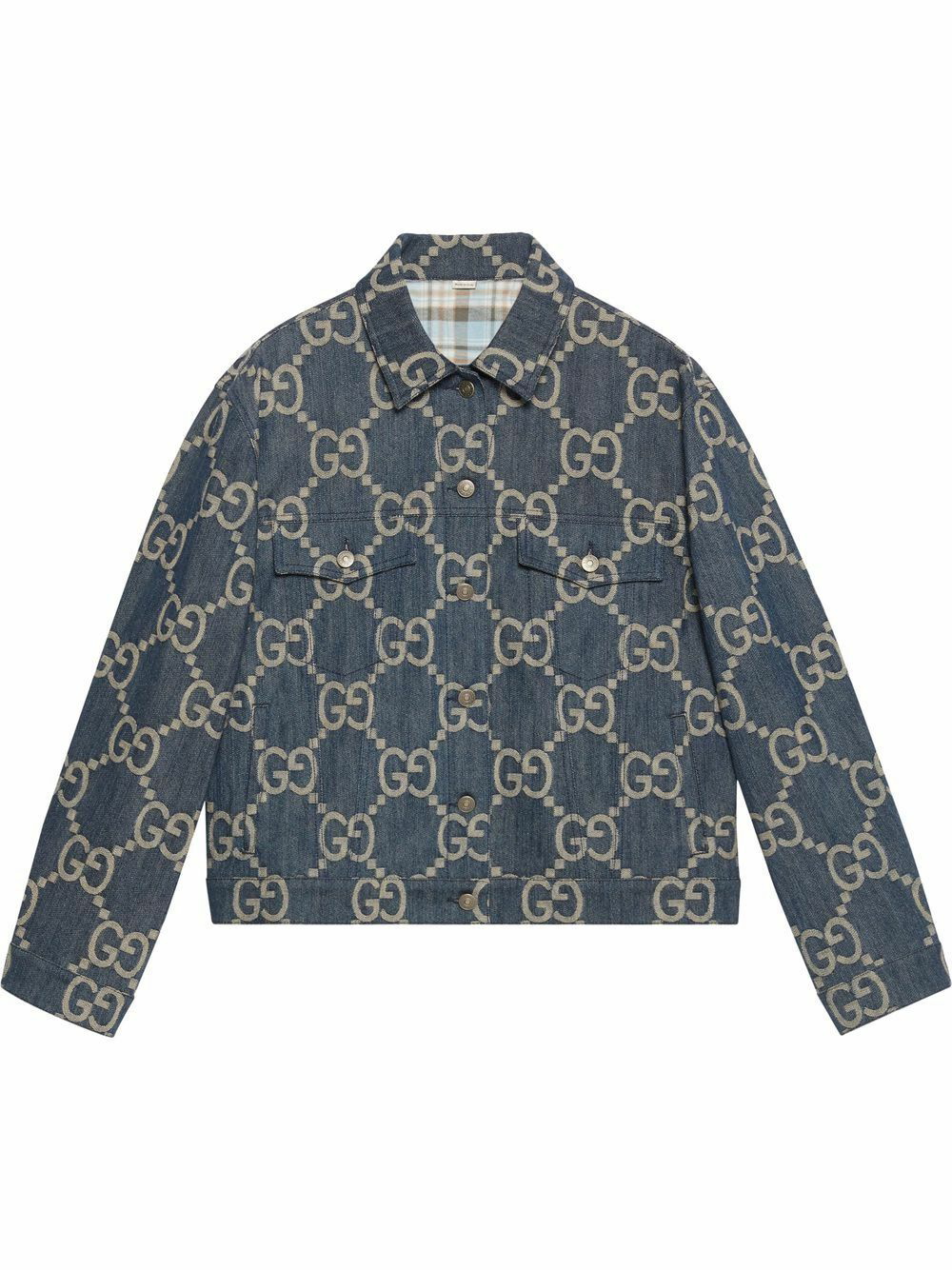 Gucci Blue Shearling 'L'Aveugle Par Amour' Denim Jacket – BlackSkinny