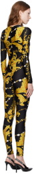 Versace Jeans Couture Black Chain Couture Jumpsuit