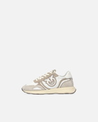 Pinko Suede Sneakers With Logo Sand