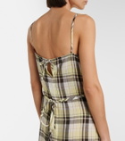Proenza Schouler Evelyn plaid gauze slip dress