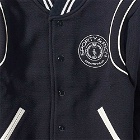 Sporty & Rich Connecticut Varsity Jacket in Navy/White