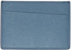 Maison Margiela Blue Leather Card Holder