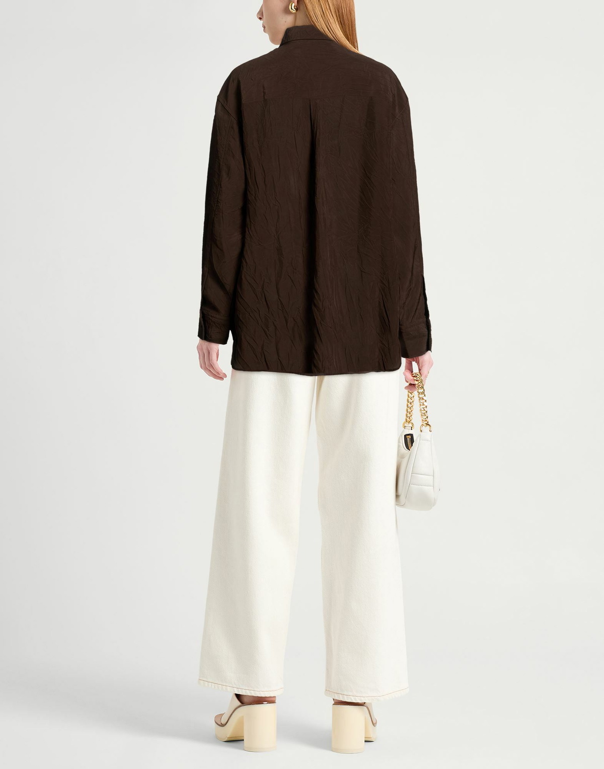 Studio Nicholson Womens Shirt Chocolate in Brown
