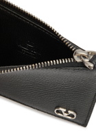 Valentino VLogo Grained Leather Wallet - Black - One Size