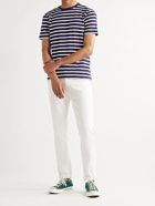 ARMOR LUX - Slim-Fit Striped Cotton-Jersey T-Shirt - Blue