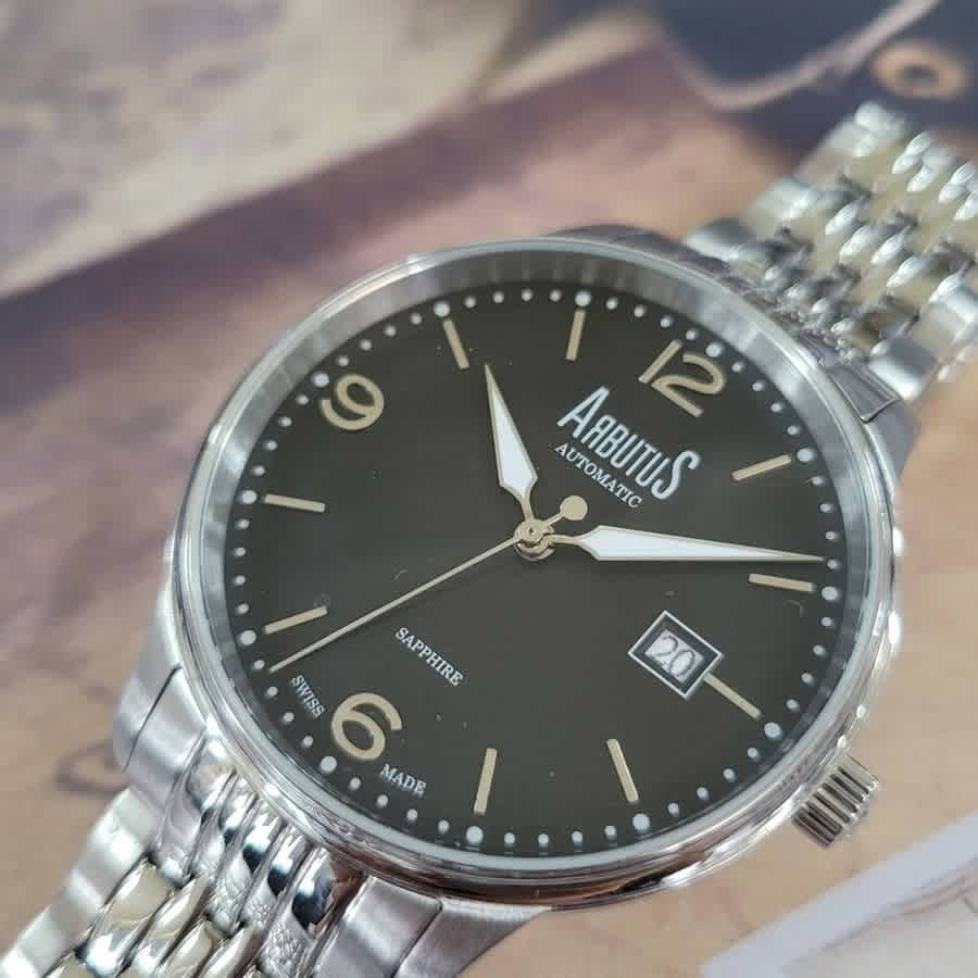 Arbutus Swiss-made Collection Automatic Black Dial Mens Watch ARS1609SBS