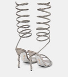 Rene Caovilla Crystal-embellished satin sandals