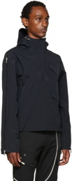 HELIOT EMIL Black Diagonal Zip Jacket