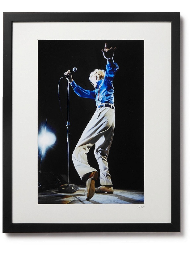 Photo: Sonic Editions - Framed 1983 David Bowie Serious Moonlight Tour Print, 16&quot; x 20&quot;