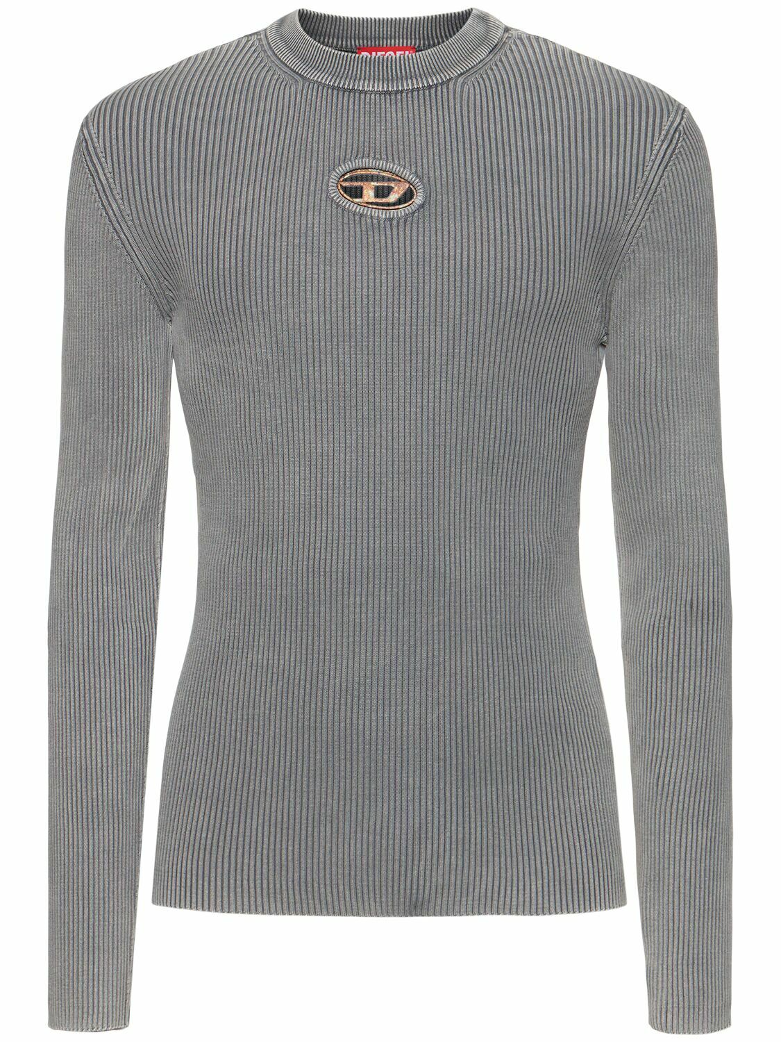 DIESEL K-darin-r Bleached Crewneck Knit Top Diesel