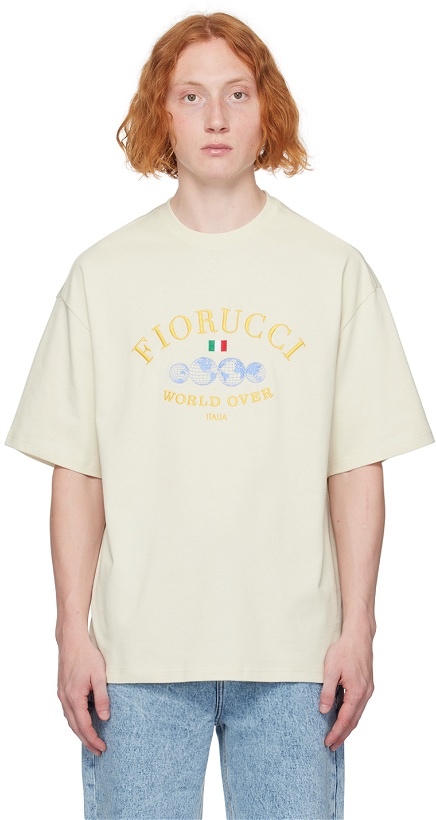 Photo: Fiorucci Off-White 'World Over' T-Shirt