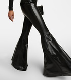 Saint Laurent - Flared leather pants