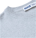 AFFIX - Logo-Embroidered Mélange Loopback Cotton-Jersey Sweatshirt - Gray