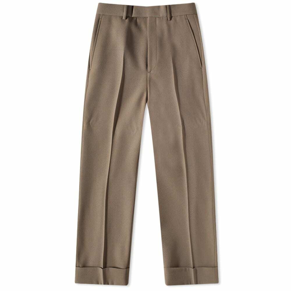 パンツ GUCCI GRAPHITE WOOL PANT GG wool trouser in grey and black | GUCCI® GR