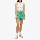 Adidas Women's Adicolor High Waist Monogram Short in Green