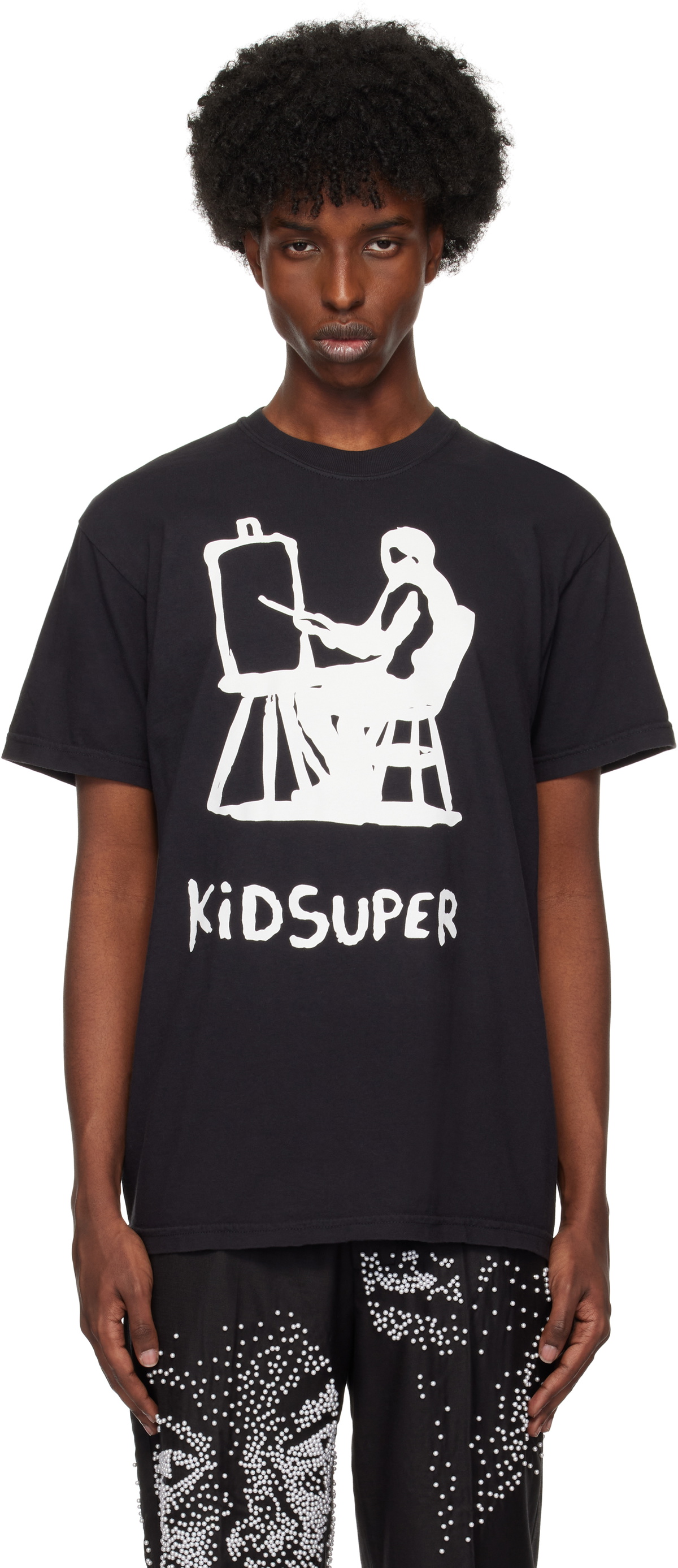 KidSuper Black Printed T-shirt